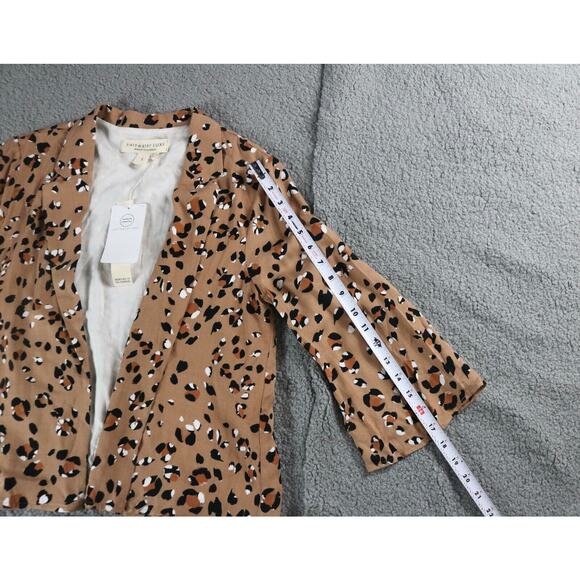 New Saltwater Luxe Womens Small Leopard Print Jacket Animal Print - Picture 11 of 12